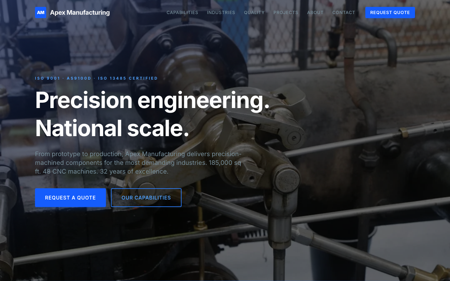 Apex Manufacturing screenshot