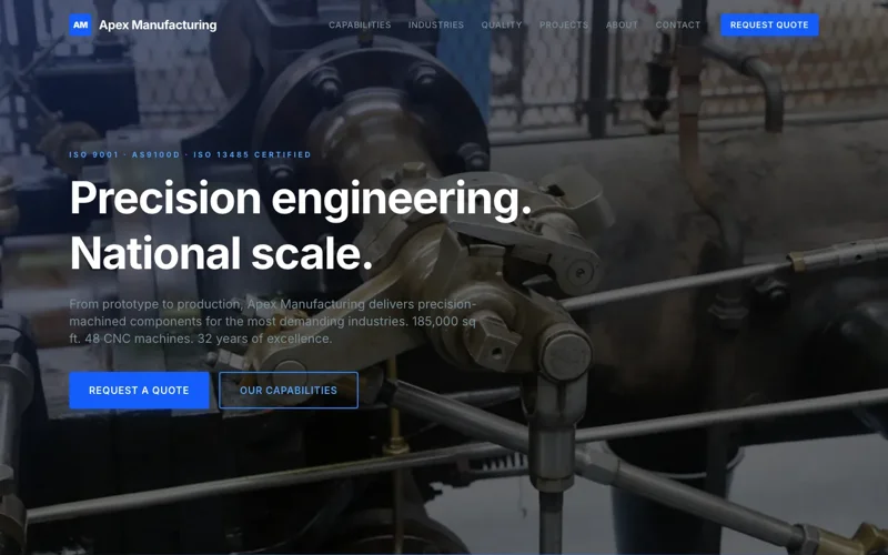 Apex Manufacturing screenshot